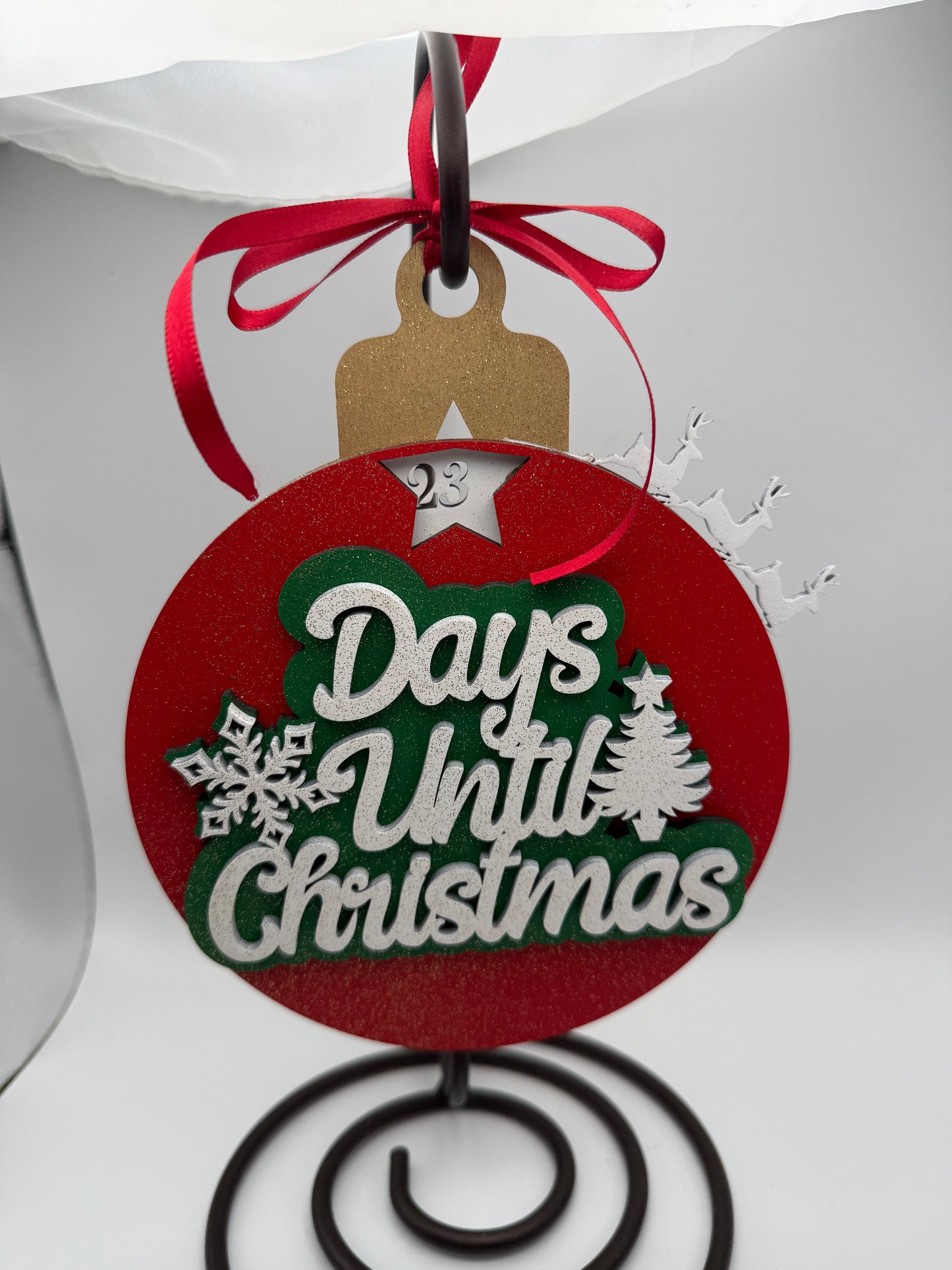 Days Until Christmas Countdown Ornament