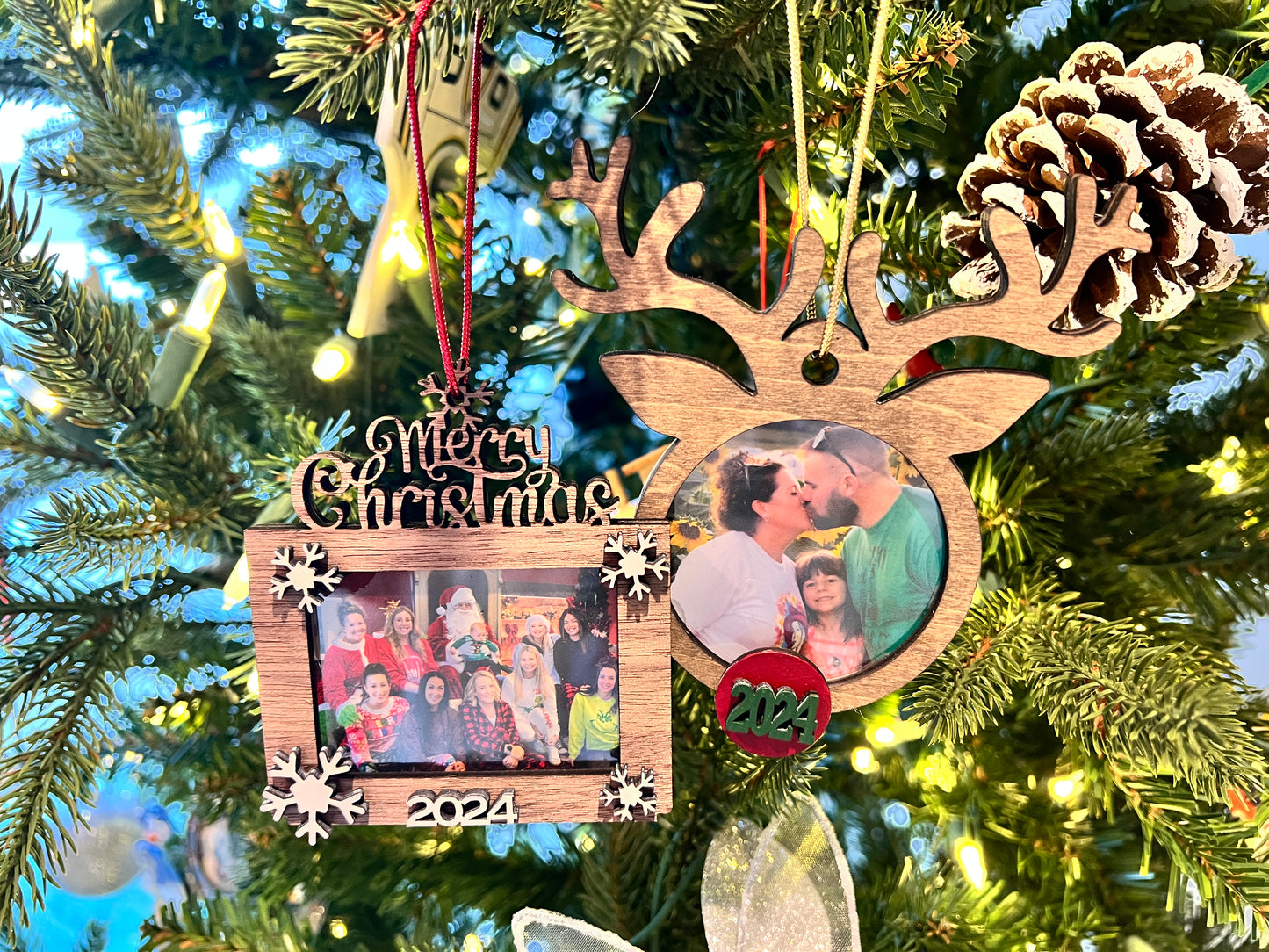 Reindeer Photo Ornament
