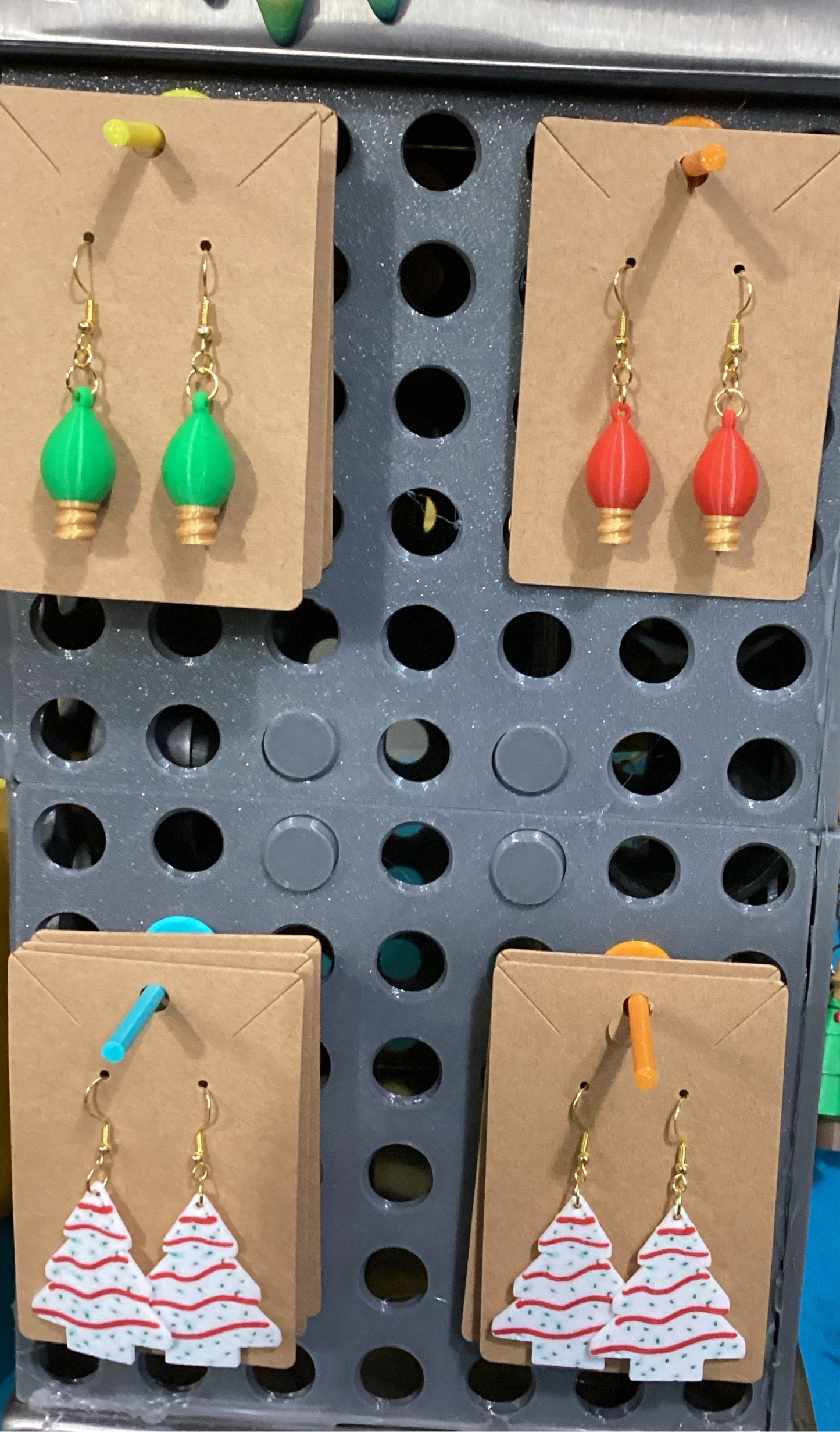 3D printed earrings