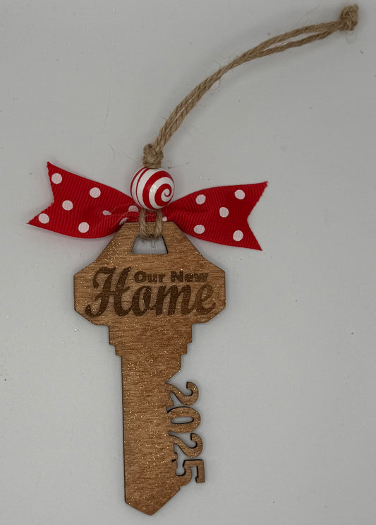 New House Key Ornament 2025