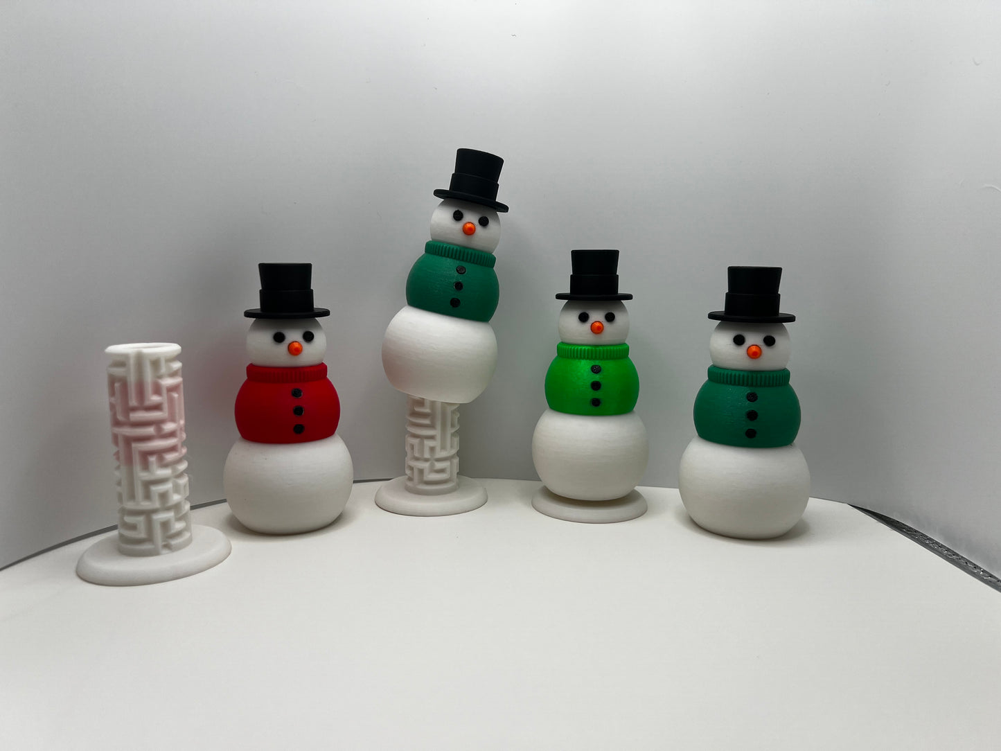 3D Printed Snowman Puzzle Box