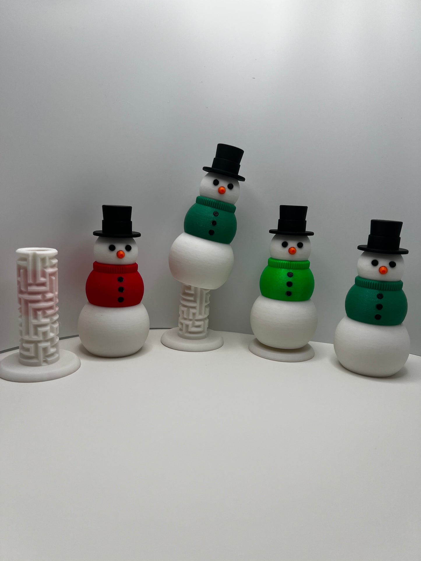 3D Printed Snowman Puzzle Box