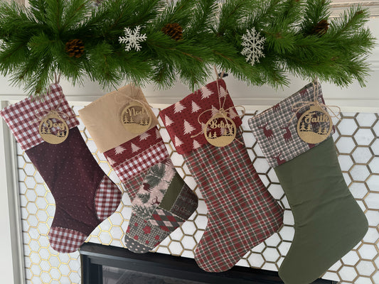 Woodland Series Christmas Stockings