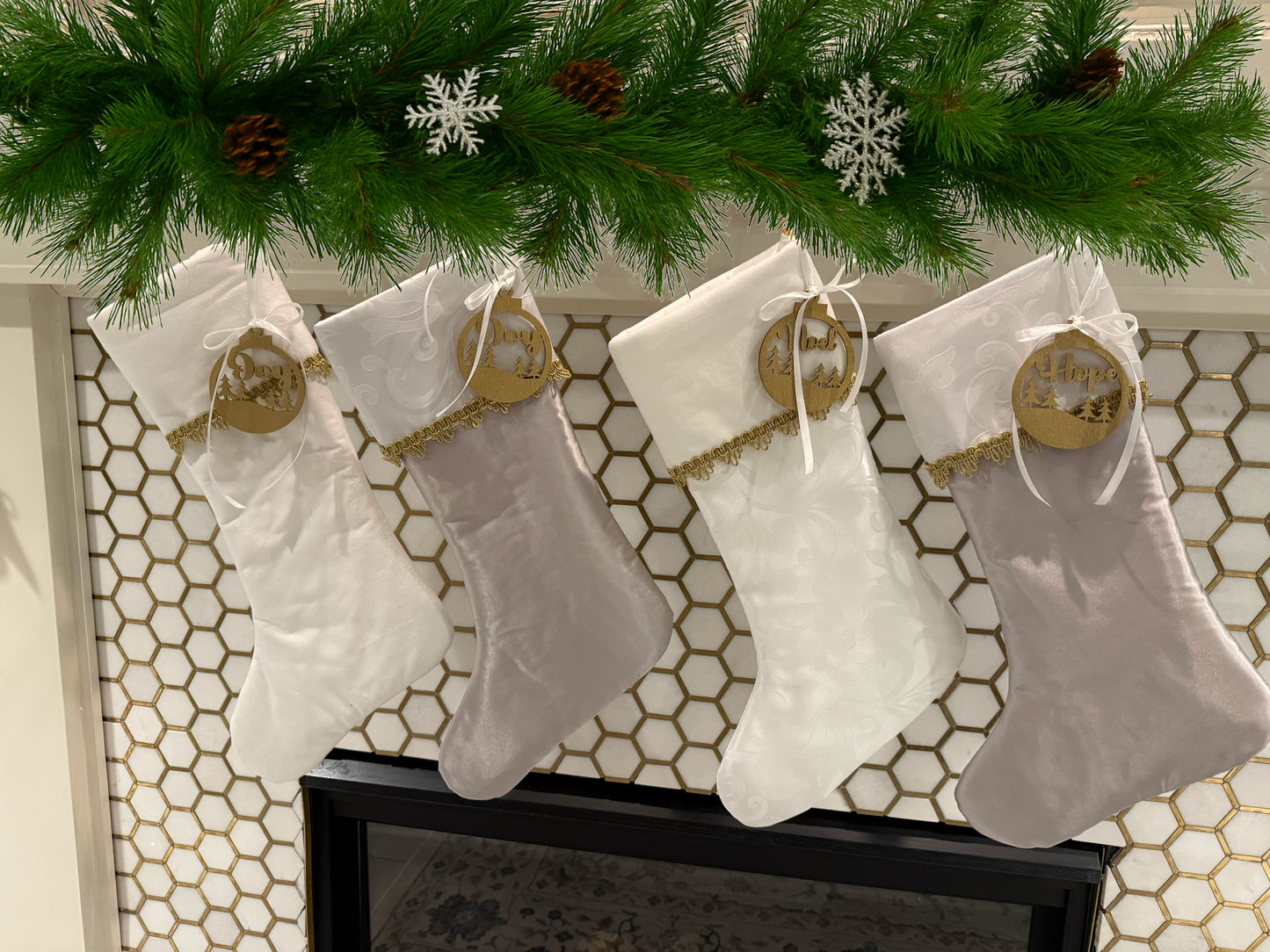 The Satin Collection Christmas Stockings