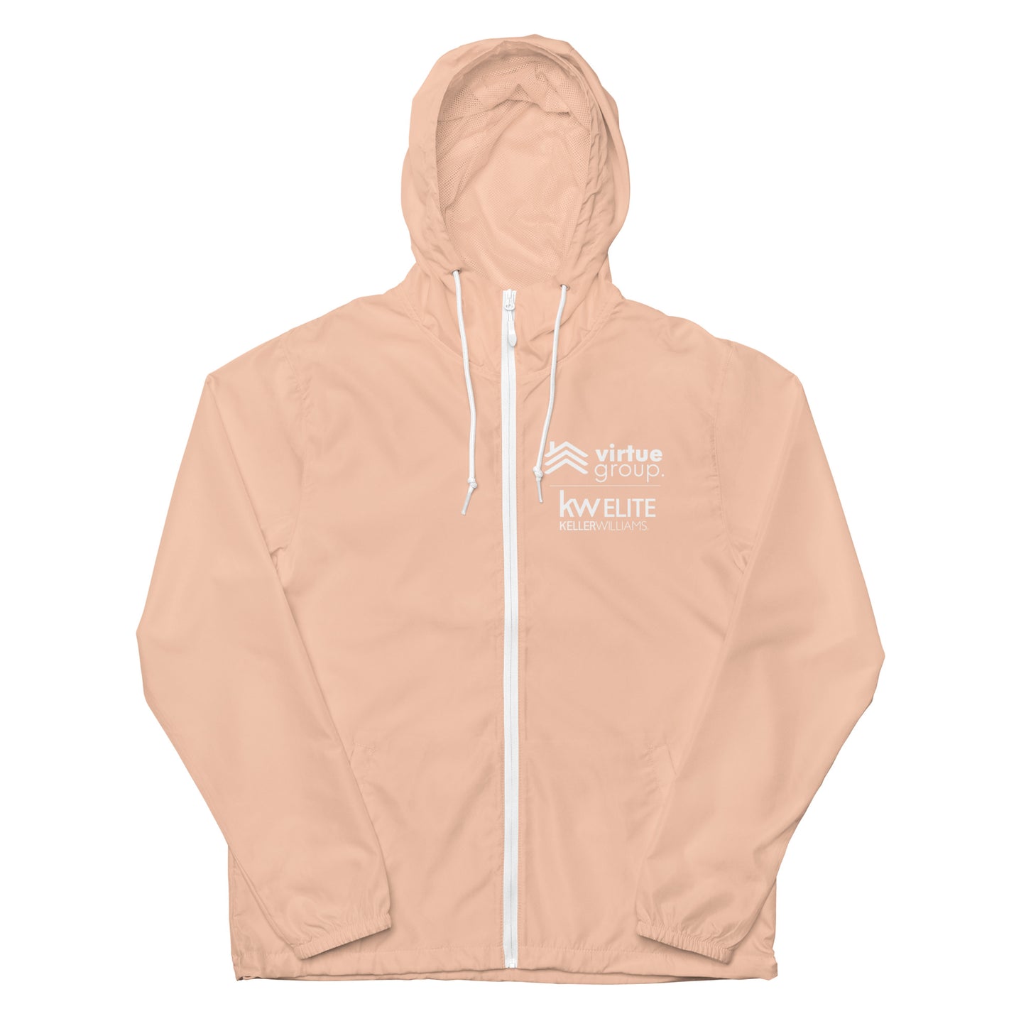 Customizable Unisex lightweight zip up windbreaker