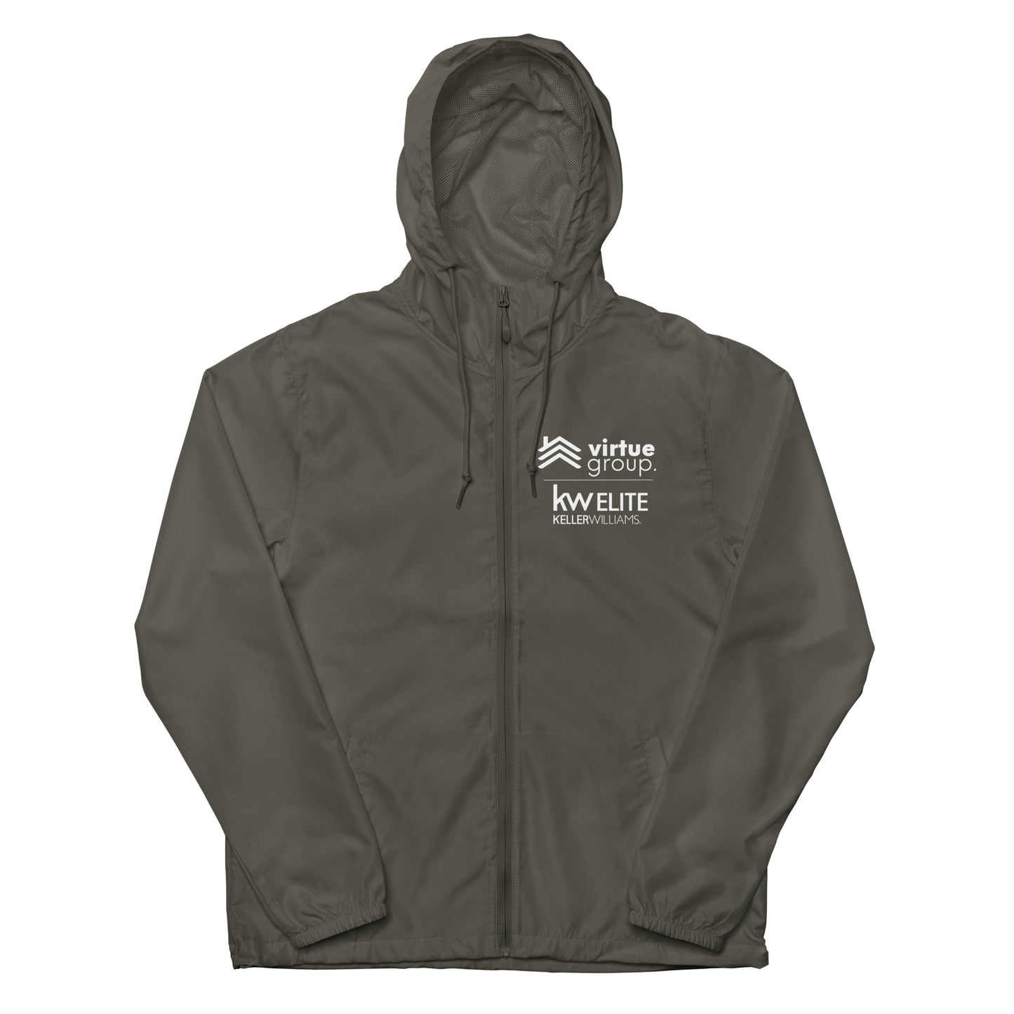 Customizable Unisex lightweight zip up windbreaker