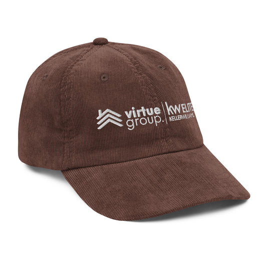Customizable Embroidered  Vintage corduroy cap