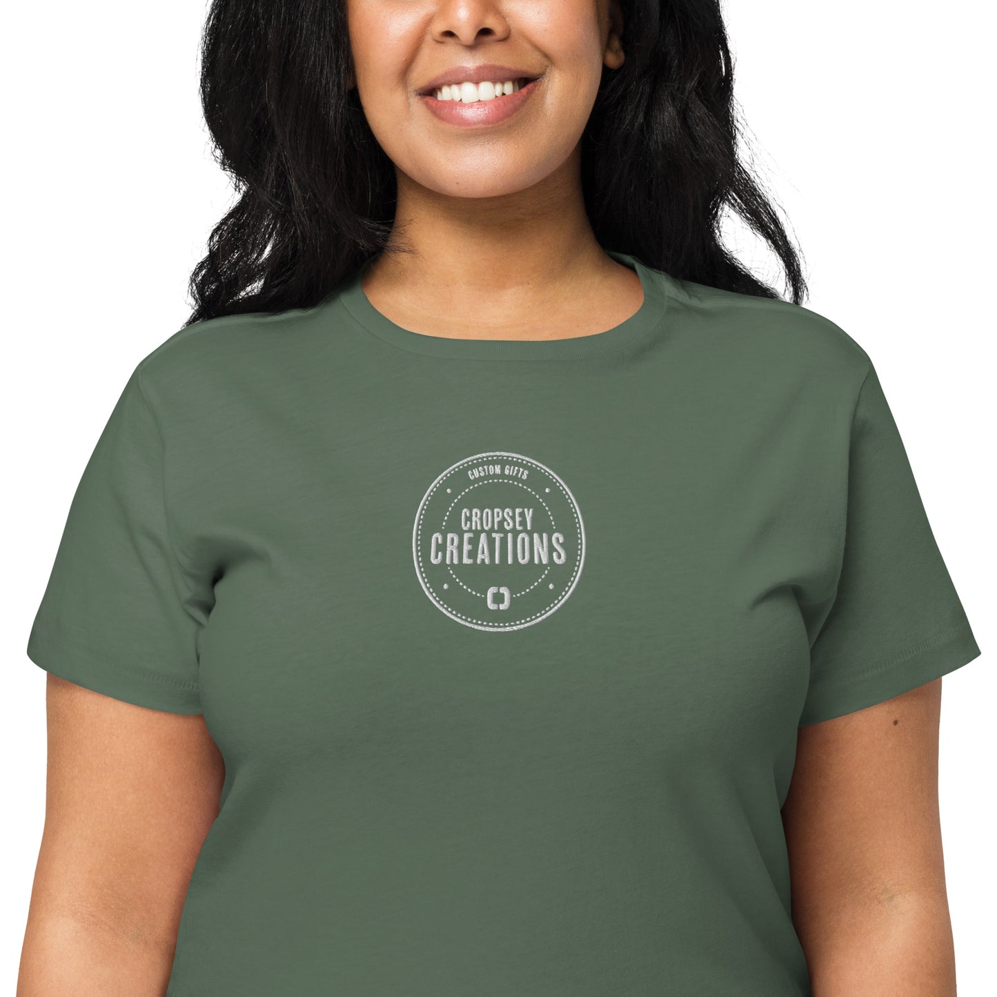 Custom logo Women’s high-waisted t-shirt