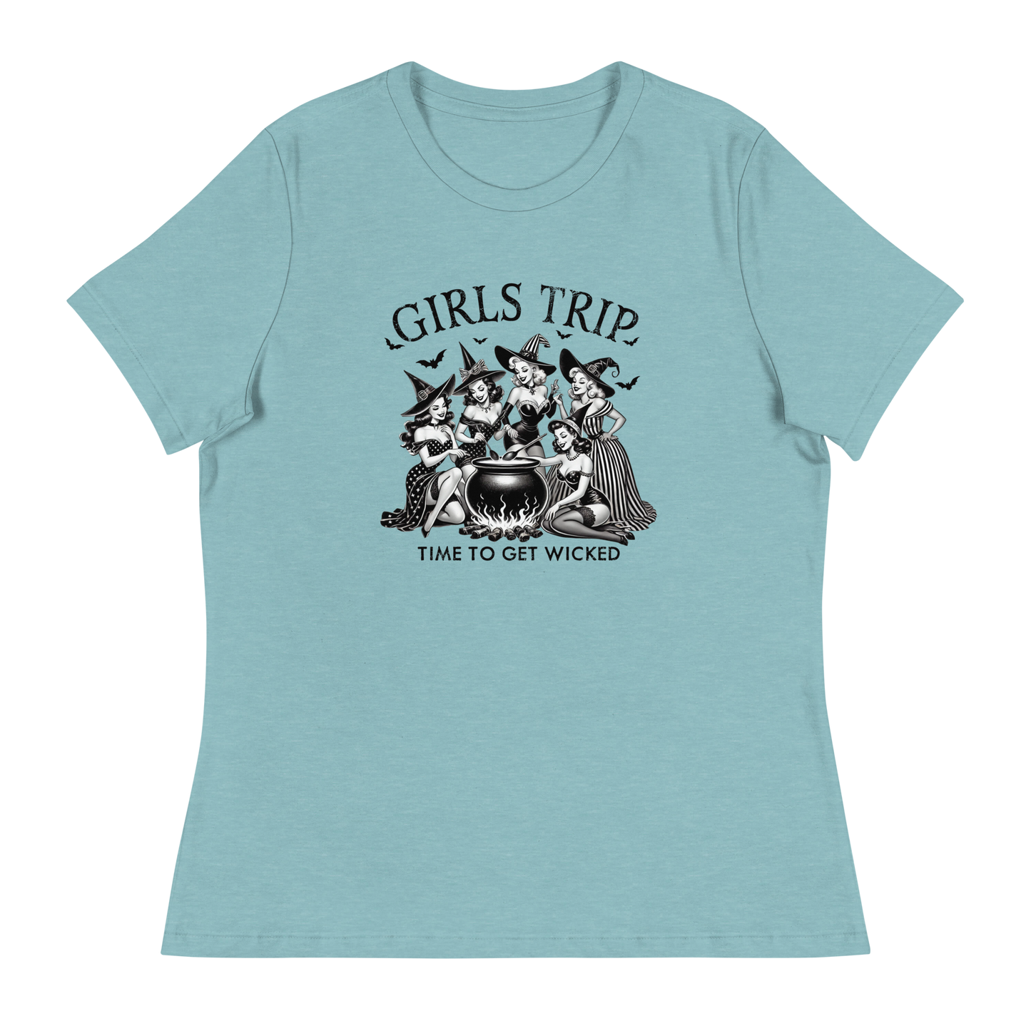 Halloween Witch Girls Trip Women's Relaxed T-Shirt