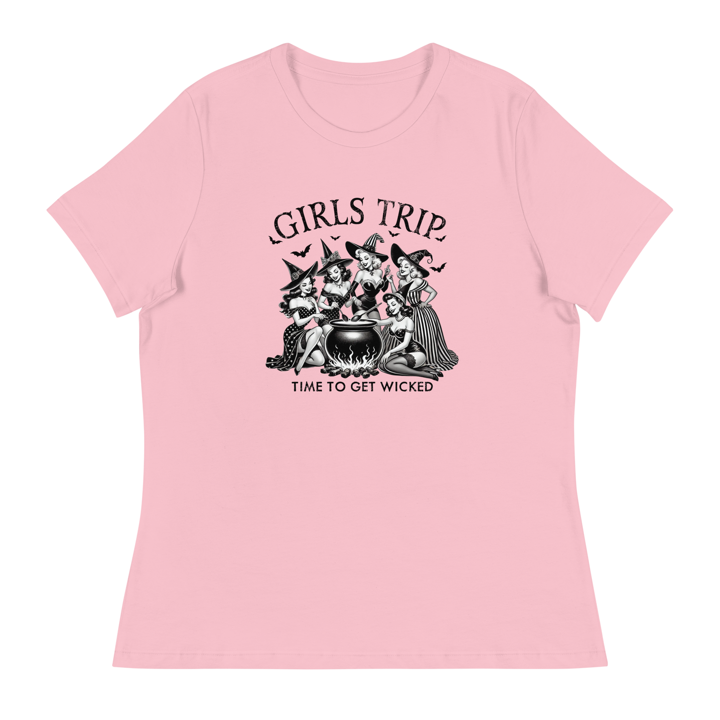 Halloween Witch Girls Trip Women's Relaxed T-Shirt